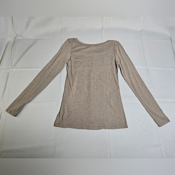 The Eagles Glen Frey Long Sleeve Earthy Granola Hippi Brown Band Tee Size Med - Picture 4 of 5